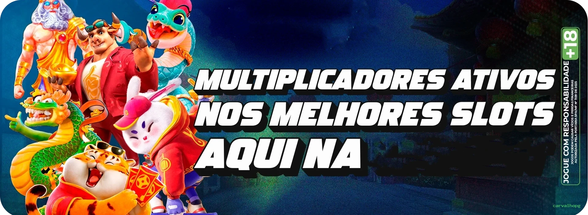 Imagem promocional do cassino online da carvalhopg mostrando jogos ao vivo